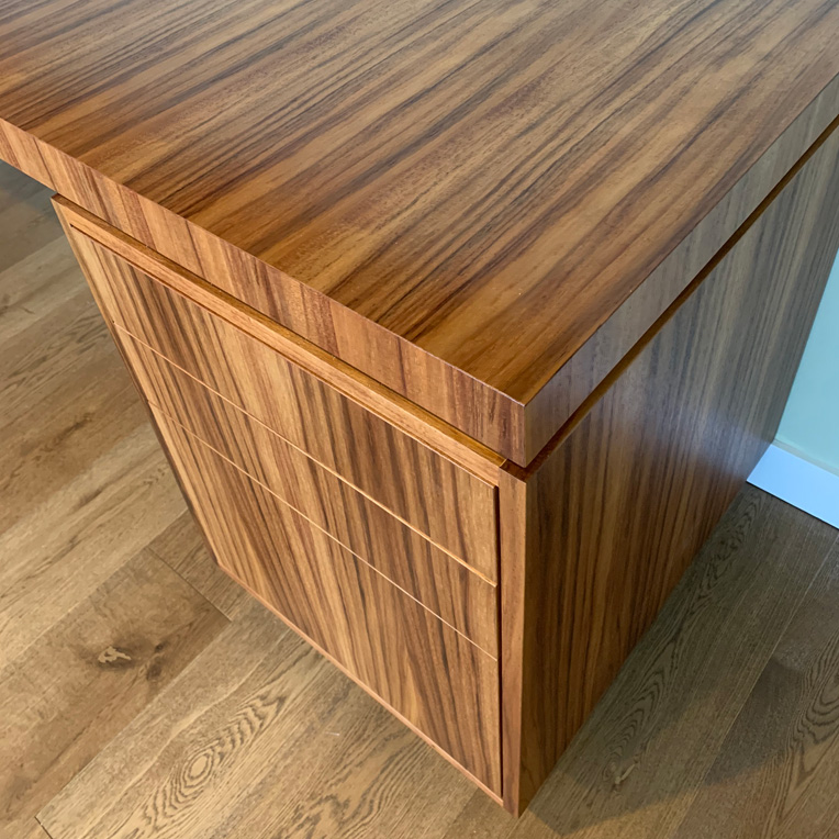 Built in home office Blackwood drawer unit